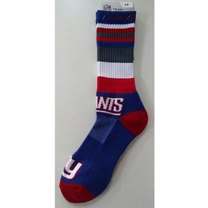 🆕 NEW YORK GIANTS RAVE STRIPPED CREW SOCKS - MEN